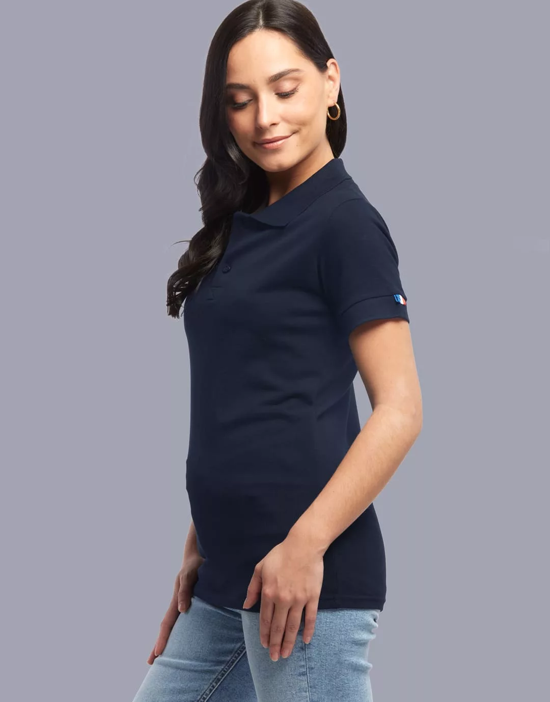 Polo Made in France Femme-navy-2
