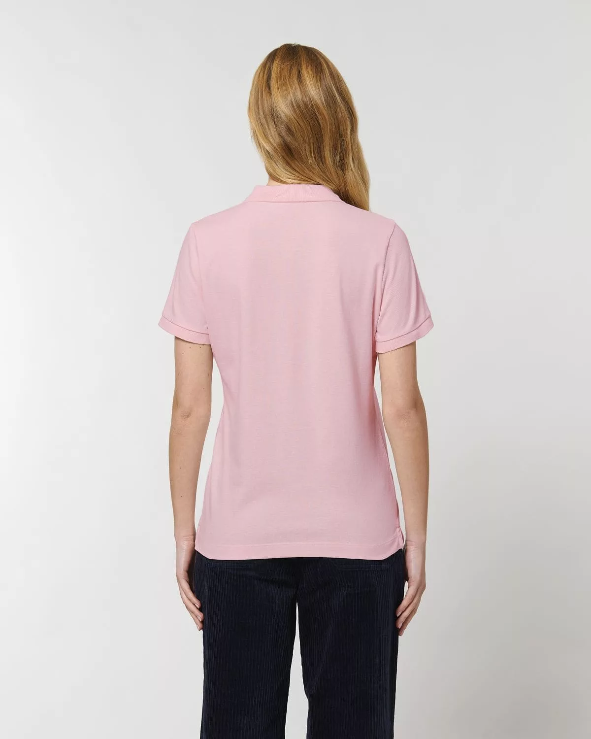 Polo Femme Coton Bio Elliser-Cotton Pink-3