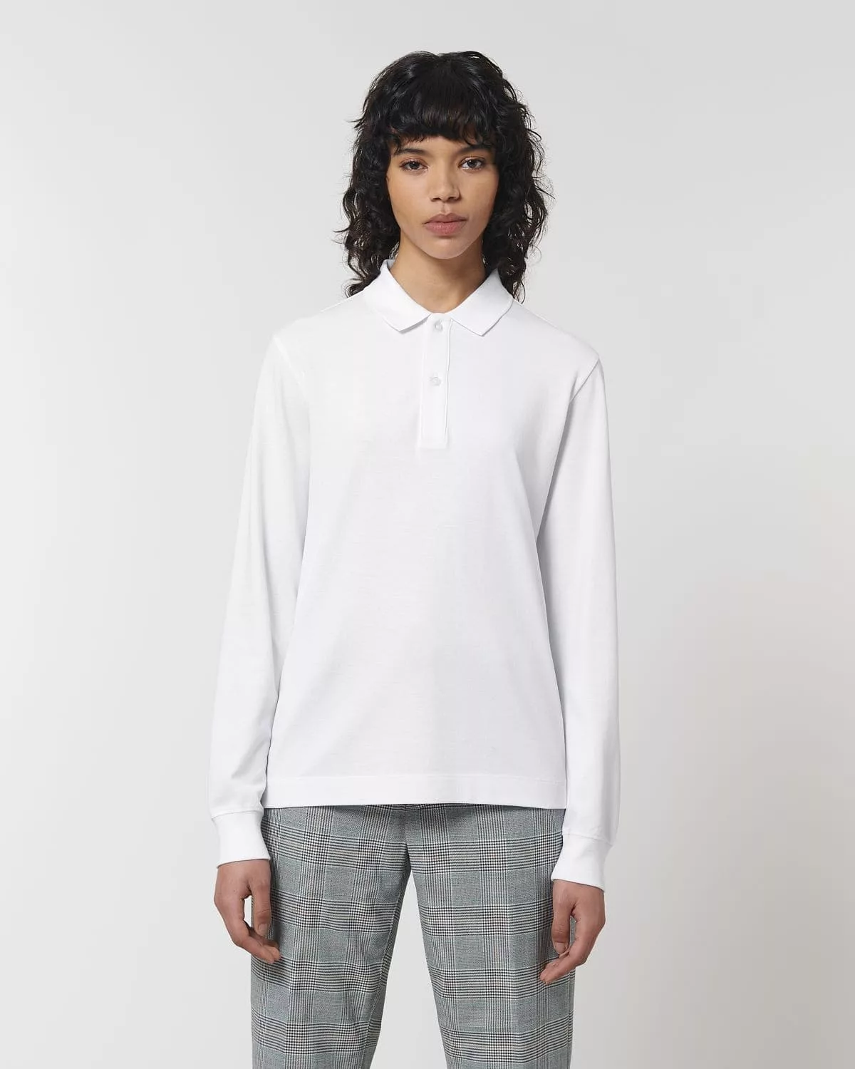 Polo Manches Longues Coton Bio Prepster-White-1