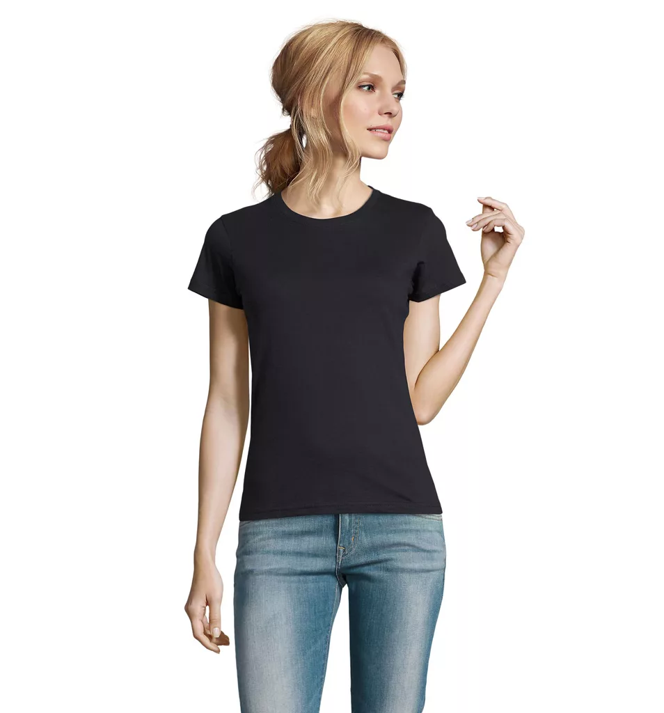 T-shirt Femme Col Rond Imperial Marine-1